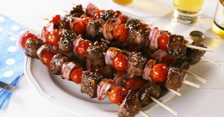 Balsamic Steak Skewers Recipe