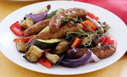 Sausage & Veggie Traybake Recipe