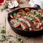 sausages in onion mushroom gravy - 2
