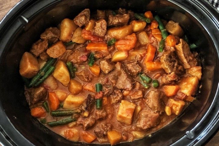 Slow Cooker Beef & Vegetable Stew