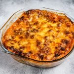 Grass Fed Beef & Bacon Pasta Bake